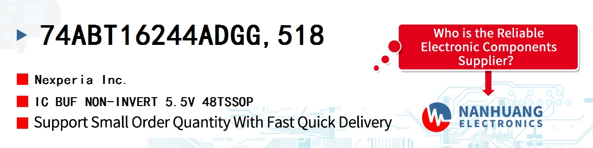 74ABT16244ADGG,518 Nexperia IC BUF NON-INVERT 5.5V 48TSSOP