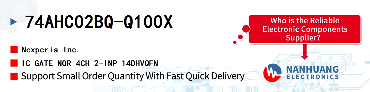 74AHC02BQ-Q100X Nexperia IC GATE NOR 4CH 2-INP 14DHVQFN