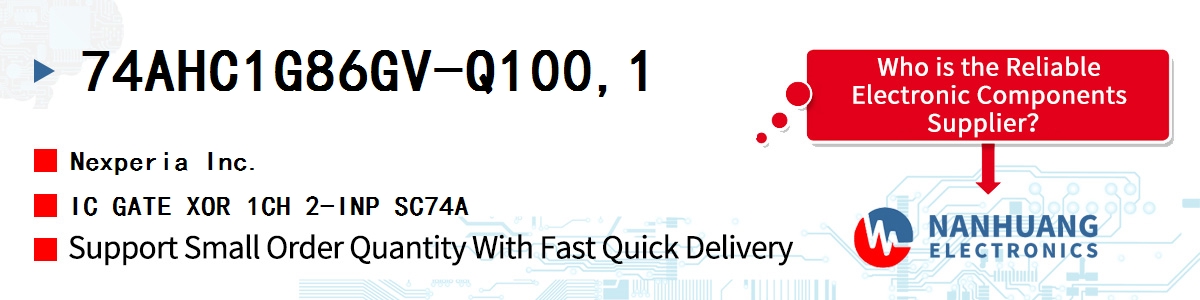 74AHC1G86GV-Q100,1 Nexperia IC GATE XOR 1CH 2-INP SC74A