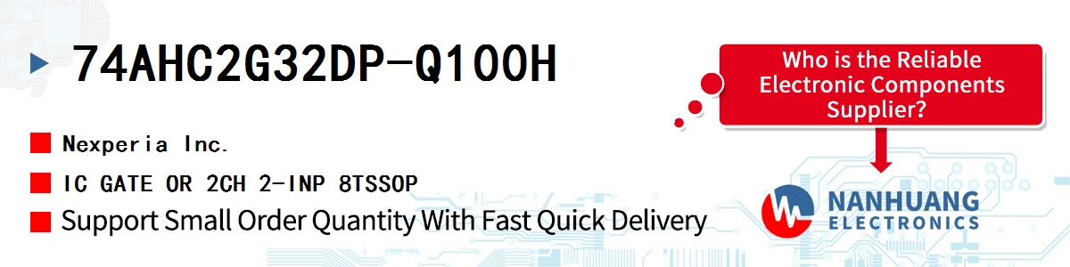 74AHC2G32DP-Q100H Nexperia IC GATE OR 2CH 2-INP 8TSSOP