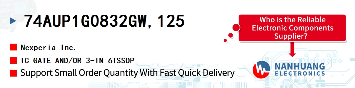 74AUP1G0832GW,125 Nexperia IC GATE AND/OR 3-IN 6TSSOP