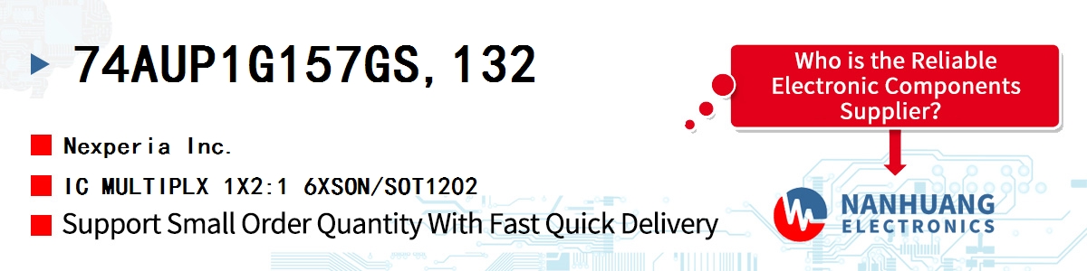 74AUP1G157GS,132 Nexperia IC MULTIPLX 1X2:1 6XSON/SOT1202