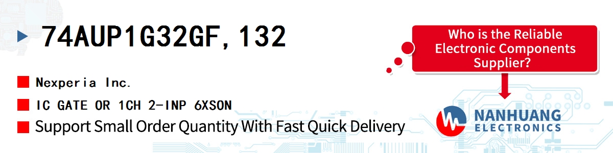 74AUP1G32GF,132 Nexperia IC GATE OR 1CH 2-INP 6XSON