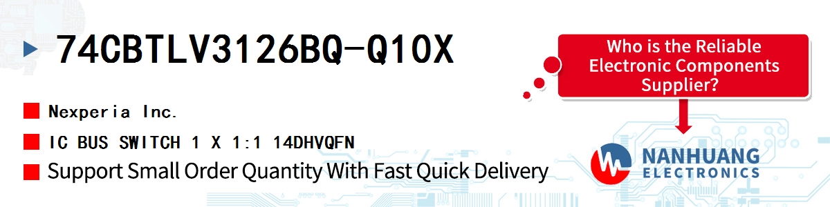 74CBTLV3126BQ-Q10X Nexperia IC BUS SWITCH 1 X 1:1 14DHVQFN