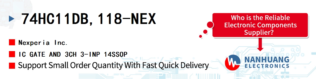 74HC11DB,118-NEX Nexperia IC GATE AND 3CH 3-INP 14SSOP