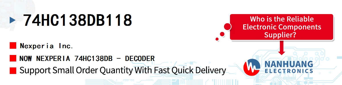 74HC138DB,118 Nexperia IC DECODER/DEMUX 1X3:8 16SSOP