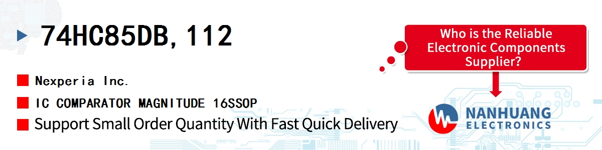74HC85DB,112 Nexperia IC COMPARATOR MAGNITUDE 16SSOP