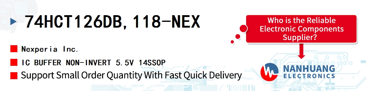 74HCT126DB,118-NEX Nexperia IC BUFFER NON-INVERT 5.5V 14SSOP