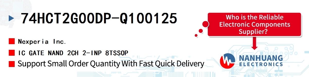 74HCT2G00DP-Q100125 Nexperia IC GATE NAND 2CH 2-INP 8TSSOP