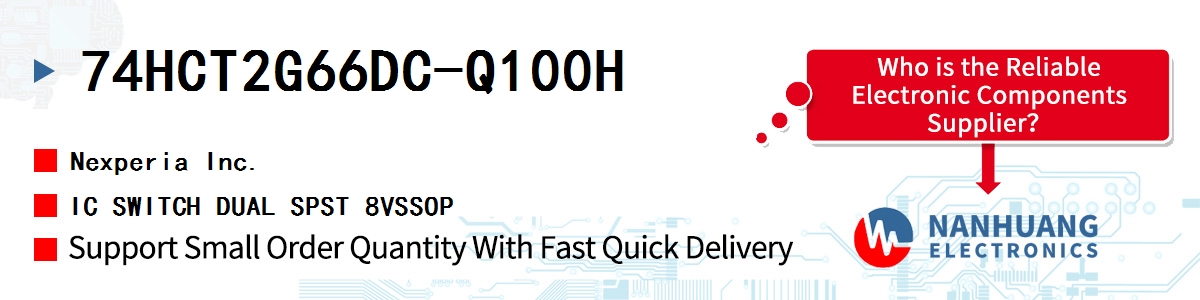 74HCT2G66DC-Q100H Nexperia IC SWITCH DUAL SPST 8VSSOP