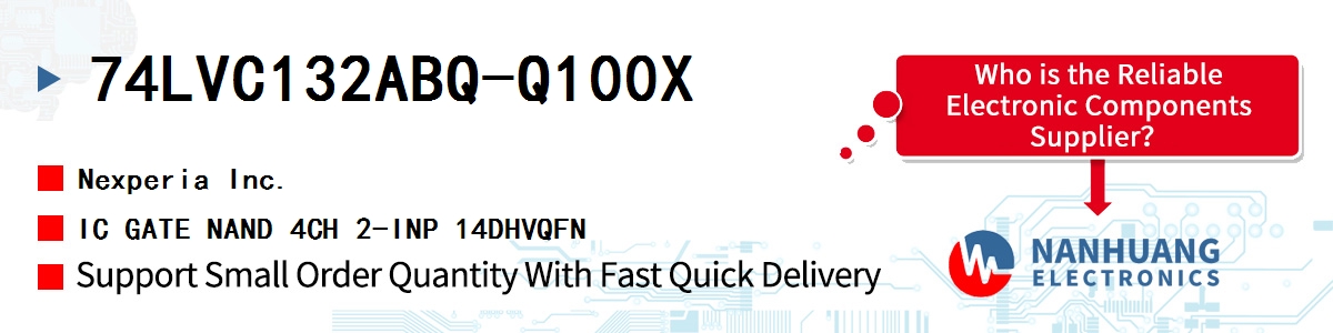 74LVC132ABQ-Q100X Nexperia IC GATE NAND 4CH 2-INP 14DHVQFN