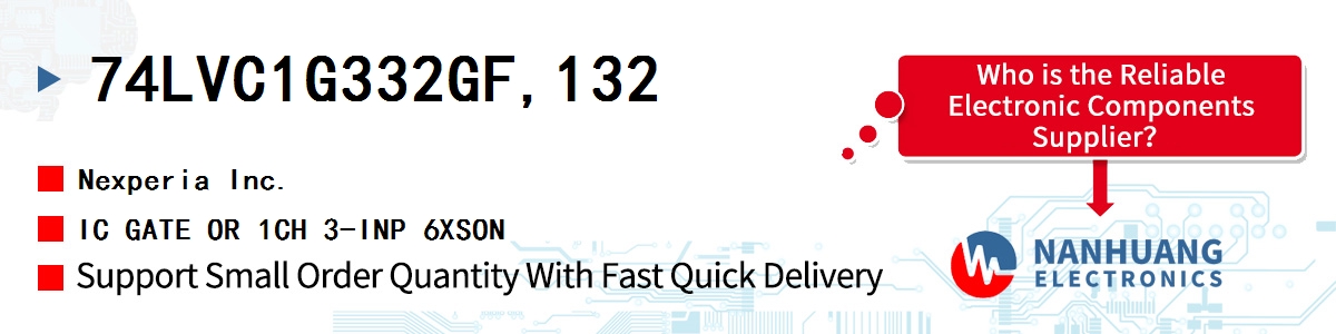 74LVC1G332GF,132 Nexperia IC GATE OR 1CH 3-INP 6XSON