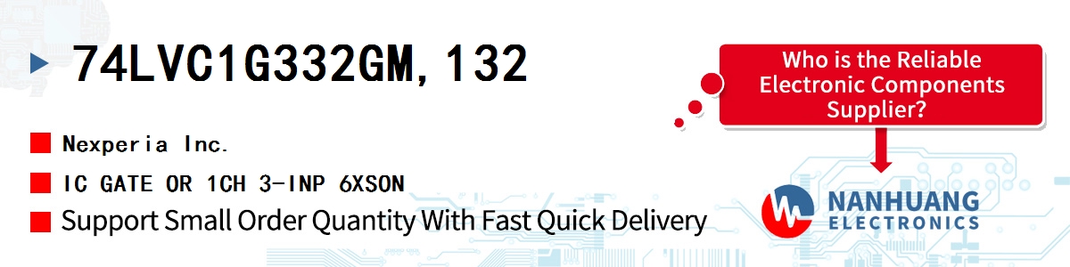 74LVC1G332GM,132 Nexperia IC GATE OR 1CH 3-INP 6XSON