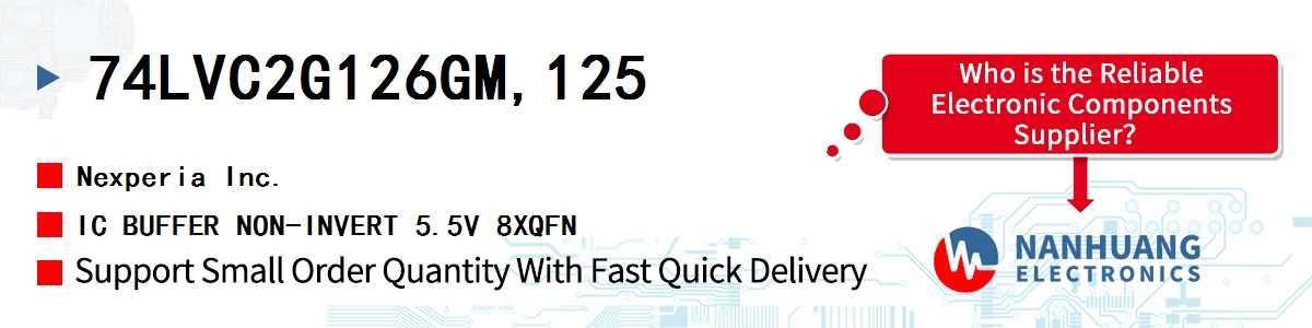 74LVC2G126GM,125 Nexperia IC BUFFER NON-INVERT 5.5V 8XQFN
