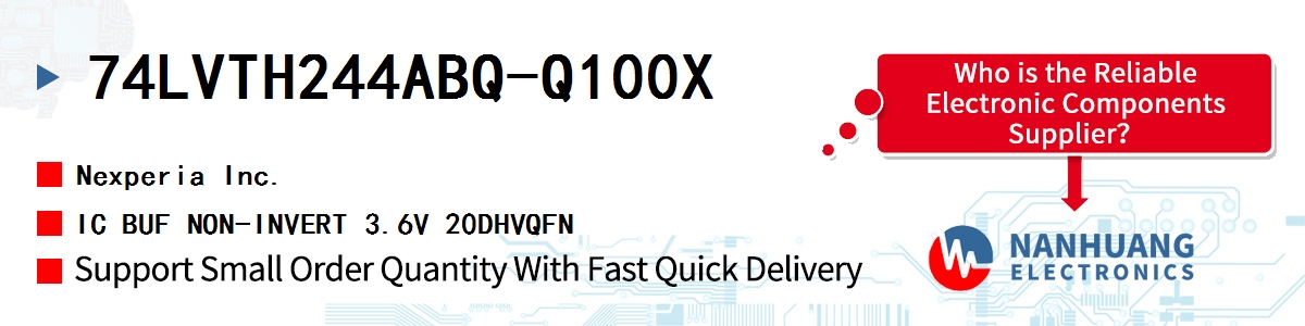 74LVTH244ABQ-Q100X Nexperia IC BUF NON-INVERT 3.6V 20DHVQFN