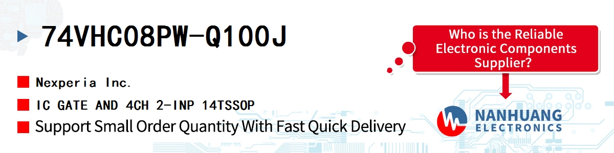 74VHC08PW-Q100J Nexperia IC GATE AND 4CH 2-INP 14TSSOP