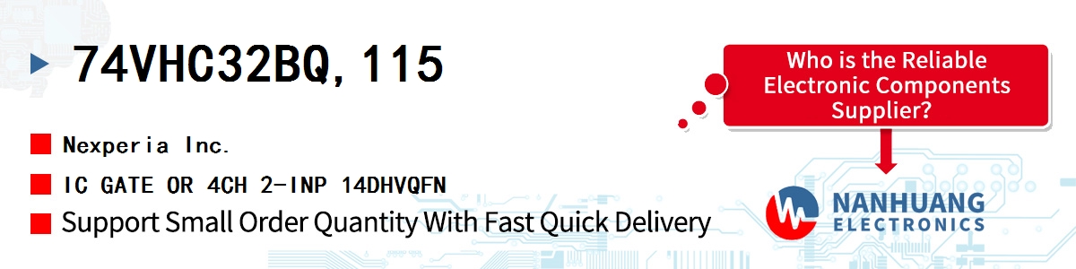 74VHC32BQ,115 Nexperia IC GATE OR 4CH 2-INP 14DHVQFN