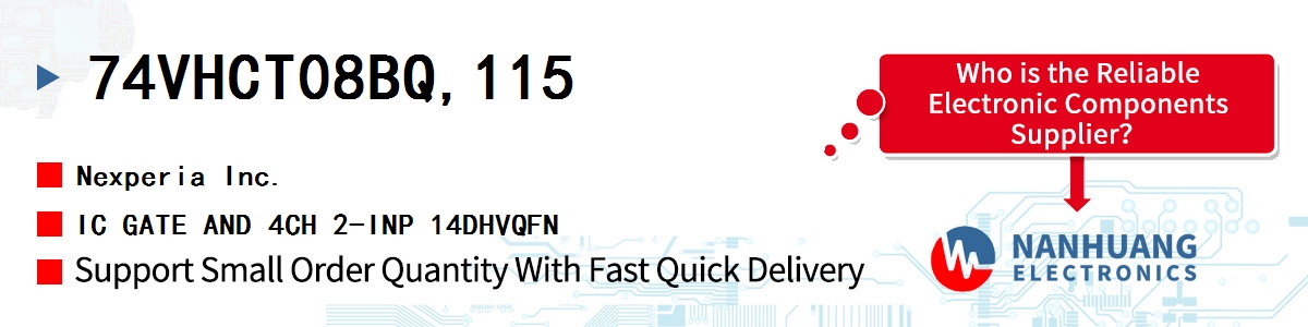 74VHCT08BQ,115 Nexperia IC GATE AND 4CH 2-INP 14DHVQFN