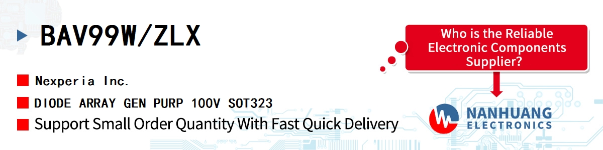 BAV99W/ZLX Nexperia DIODE ARRAY GEN PURP 100V SOT323