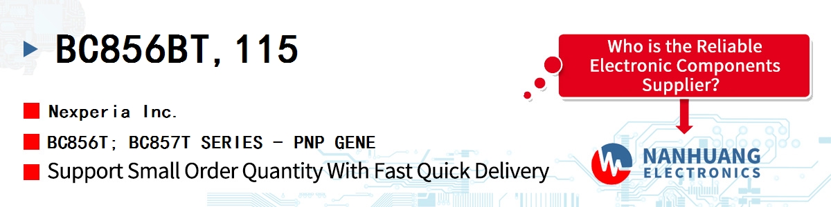 BC856BT,115 Nexperia BC856T; BC857T SERIES - PNP GENE