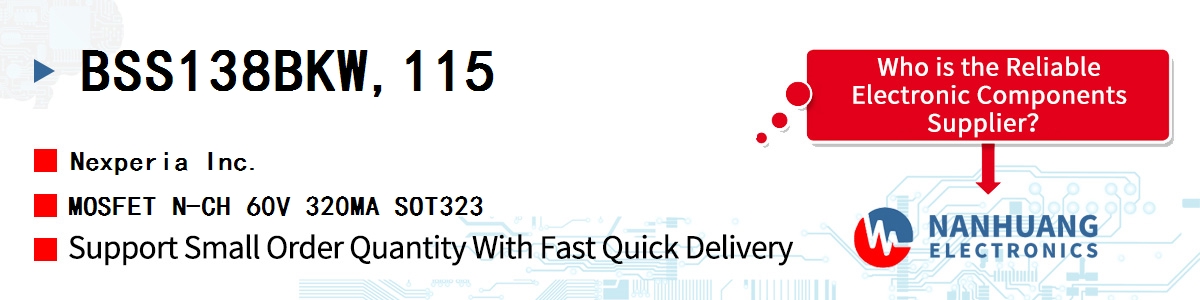 BSS138BKW,115 Nexperia MOSFET N-CH 60V 320MA SOT323