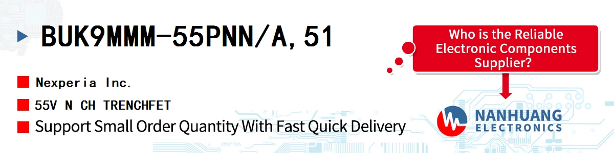 BUK9MMM-55PNN/A,51 Nexperia 55V N CH TRENCHFET