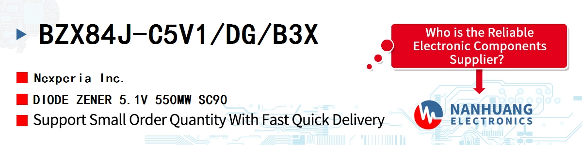 BZX84J-C5V1/DG/B3X Nexperia DIODE ZENER 5.1V 550MW SC90