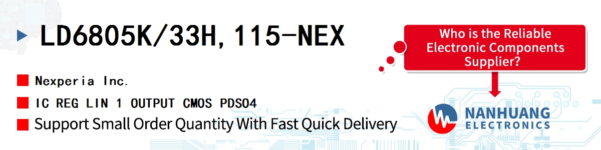 LD6805K/33H,115-NEX Nexperia IC REG LIN 1 OUTPUT CMOS PDSO4