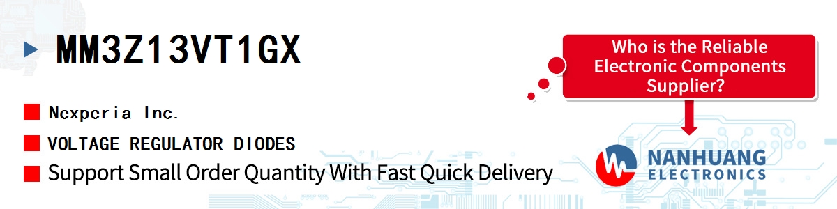 MM3Z13VT1GX Nexperia VOLTAGE REGULATOR DIODES