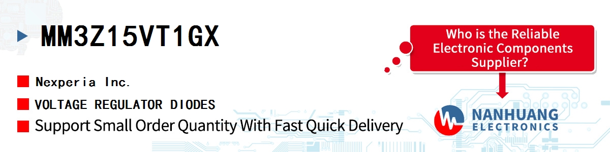MM3Z15VT1GX Nexperia VOLTAGE REGULATOR DIODES