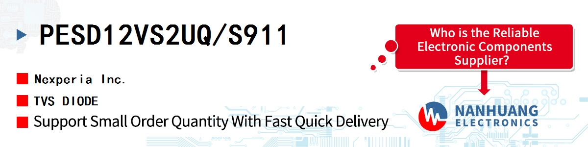 PESD12VS2UQ/S911 Nexperia TVS DIODE