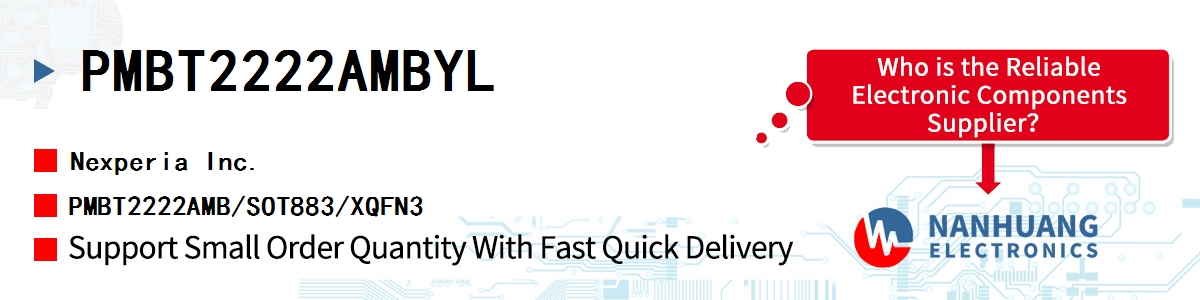 PMBT2222AMBYL Nexperia PMBT2222AMB/SOT883/XQFN3