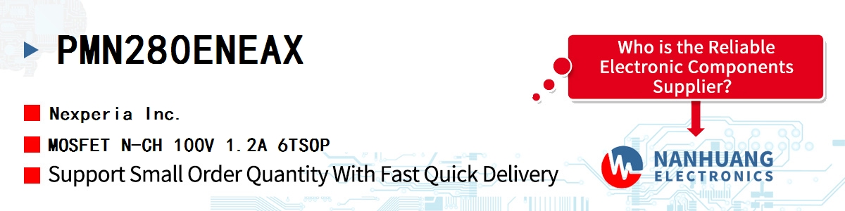 PMN280ENEAX Nexperia MOSFET N-CH 100V 1.2A 6TSOP