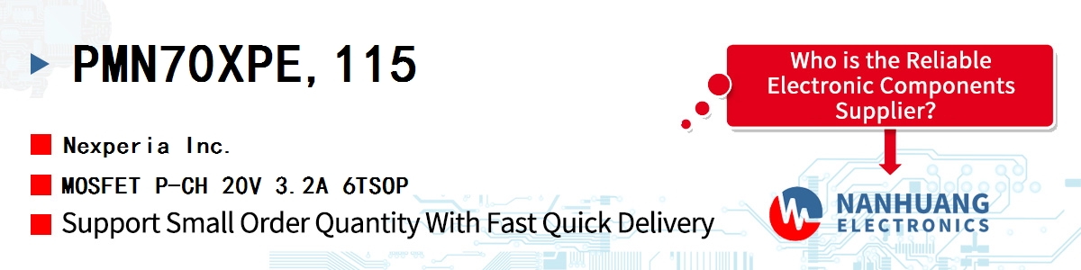 PMN70XPE,115 Nexperia MOSFET P-CH 20V 3.2A 6TSOP