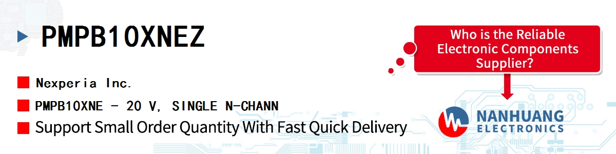 PMPB10XNEZ Nexperia MOSFET N-CH 20V 9A DFN2020MD-6