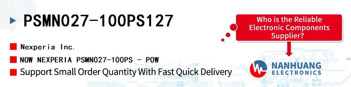 PSMN027-100PS,127 Nexperia MOSFET N-CH 100V 37A TO220AB