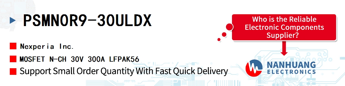 PSMN0R9-30ULDX Nexperia MOSFET N-CH 30V 300A LFPAK56