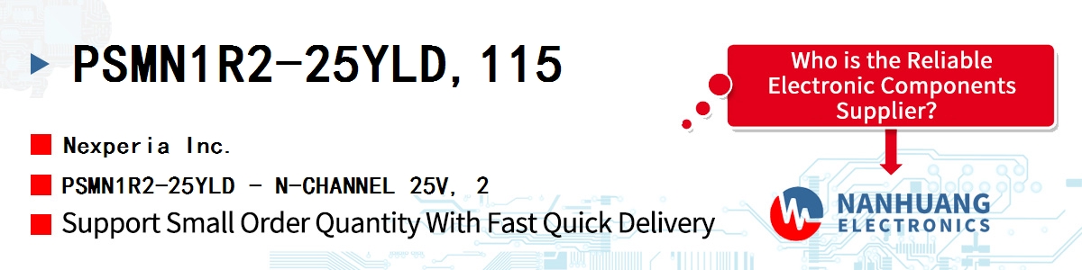 PSMN1R2-25YLD,115 Nexperia PSMN1R2-25YLD - N-CHANNEL 25V, 2