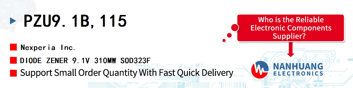 PZU9.1B,115 Nexperia NOW NEXPERIA PZU9.1B - ZENER DIO